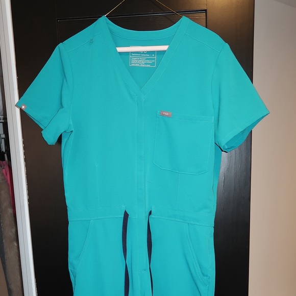 Figs Pants - Figs Turquoise Women's Jumpsuit